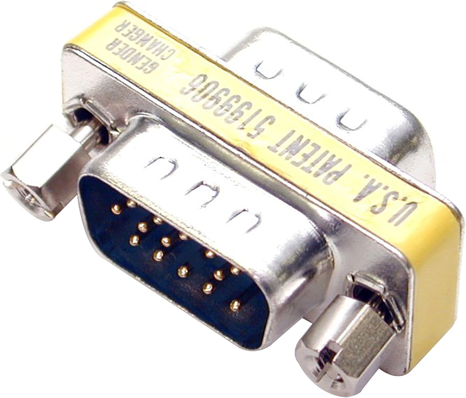 StarTech.com VGA Gender Changer - HD15 Female to HD15 Male - - Male/Male - Monitor Adapter (GC15HSM), silber