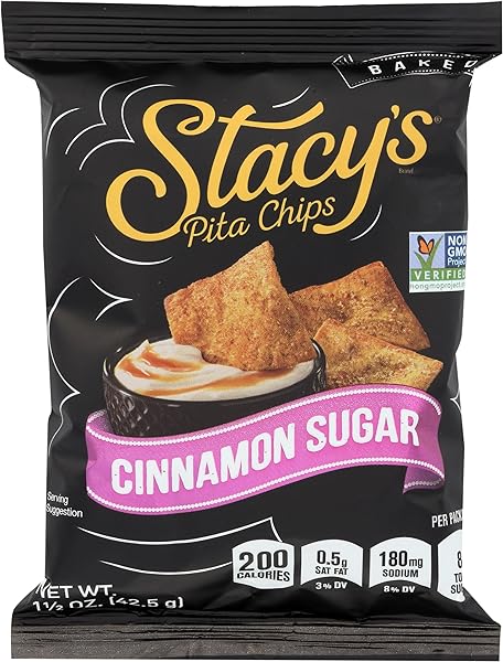 STACYS SNACKS PITA CINNAMON SUGAR, 1.5 OZ