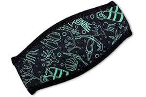 Flow Scuba Gear Diving Mask Slap Straps - Neoprene Cover for Dive and Snorkel Masks…