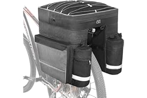 COFIT Bike Trunk Bag 25L / 68L, Extendable Large Capacity Saddle Bags Waterproof Bicycle Rear Rack Luggage Carrier Perfect for Cycling, Traveling, Commuting, Camping and Outdoor