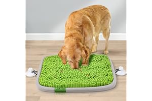 LUKITO Snuffle Mat for Dogs, 17'' x 21'' Dog Feed Game for Boredom, Enrichment Mentally Stimulation Toys for Training and Stress Relief for Small/Medium/Large Dogs