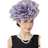 BABEYOND Fascinators Hats for Women - Tea Party Kentucky Fascinator Derby Hat Multi Layered Flower Headpiece with Hair Clip