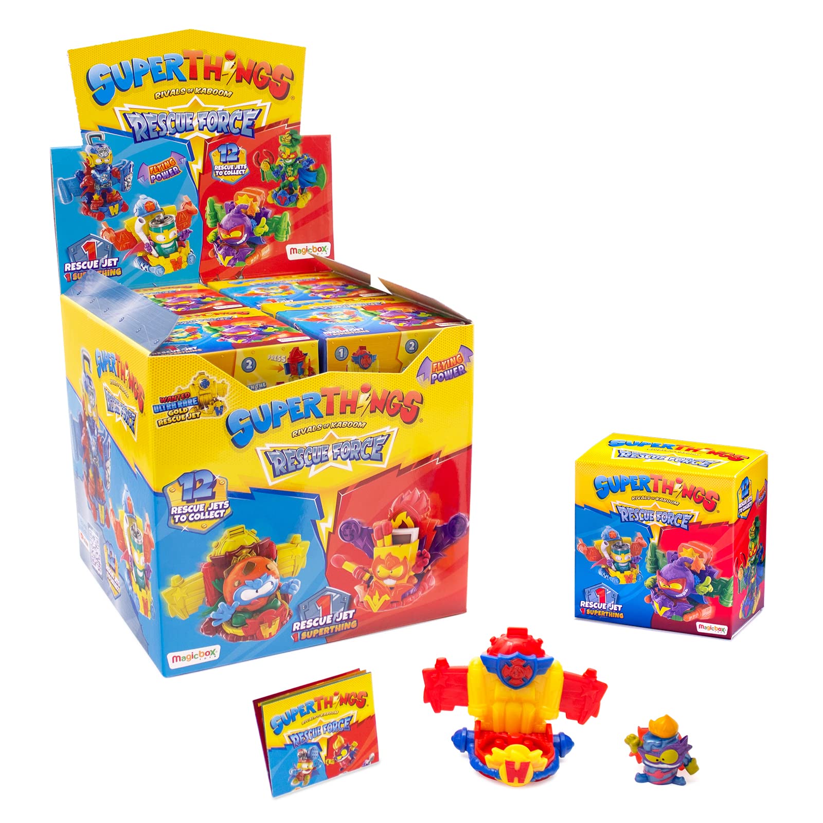 SUPERTHINGS Rescue Force Series – Complete collection of 12 Rescue Jets. Each box contains 1 Jet and 1 SuperThing