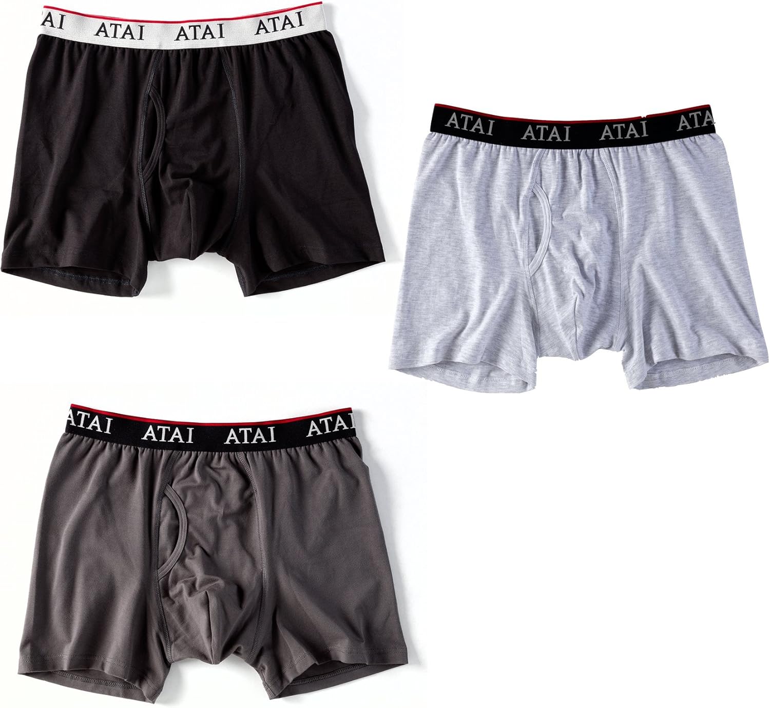 ATAI Men's Classic Open Fly Style Boxer Briefs Shorts Gift Underwear