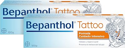 Pomada para Tatuajes con Pantenol 2x100 g, Sin Perfume
