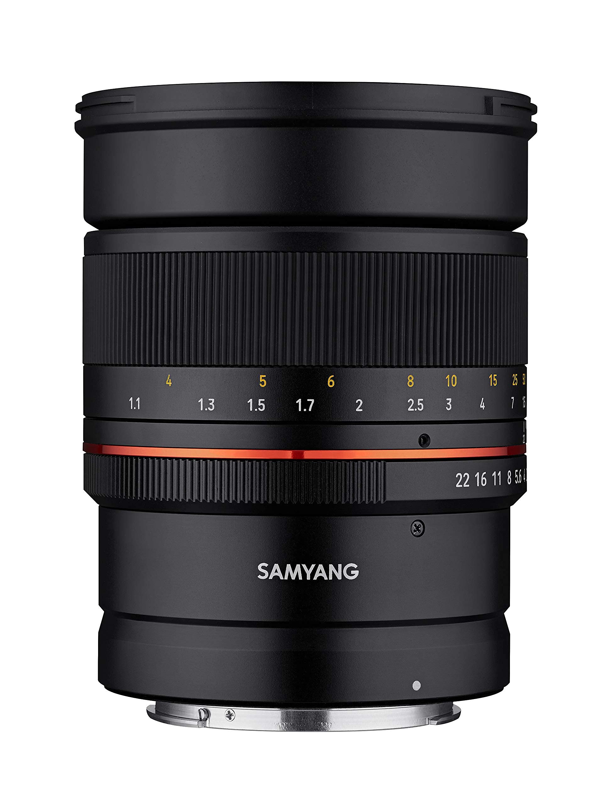 Samyang 85mm F1.4 High-Speed Telephoto Lens for Canon RF - Full Frame Mirrorless, Weather-Sealed, Fast Aperture, Precision Manual Focus, Ultra Multi-Coated, Low-Light Portrait, Removable Hood