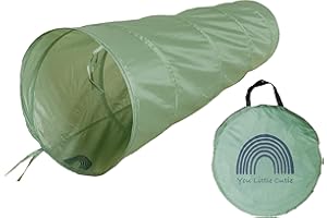 You Little Cutie Kids Popup Play Tunnel, 6 Foot Crawling Tunnel (Artichoke Green)