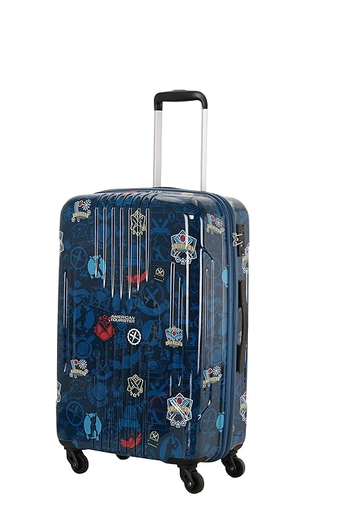 american tourister printed suitcase