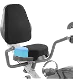 MABOZOO Cuscino Per Sella Cyclette E Vogatore – Memory Foam 5,8 Cm, Antiscivolo, Lavabile