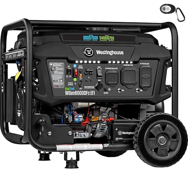 WESTINGHOUSE 9500 PEAK WATT HOME BACKUP PORTABLE GENERATOR,...