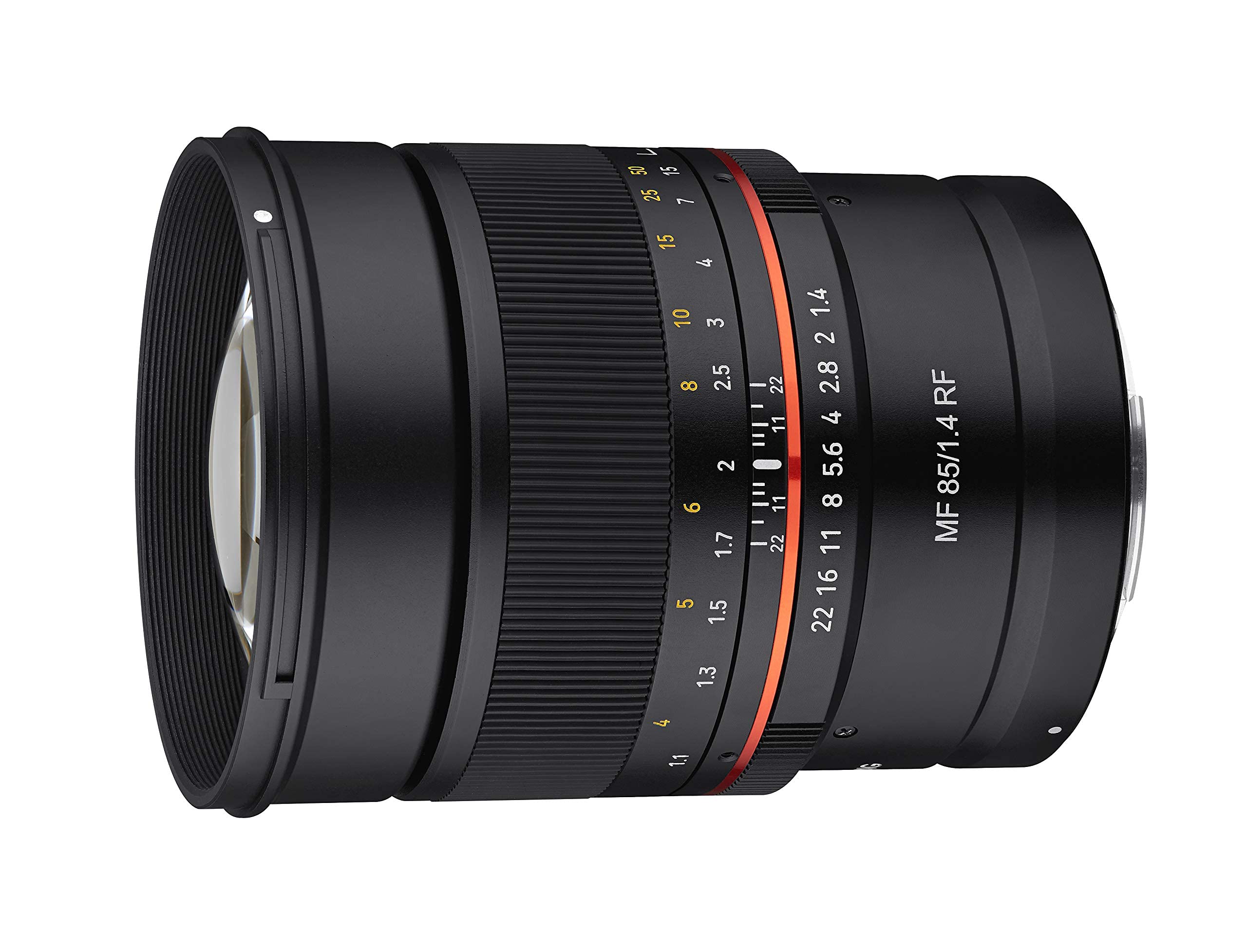 Samyang 85mm F1.4 High-Speed Telephoto Lens for Canon RF - Full Frame Mirrorless, Weather-Sealed, Fast Aperture, Precision Manual Focus, Ultra Multi-Coated, Low-Light Portrait, Removable Hood