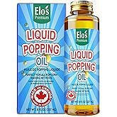 Liquid Popping Oil 8 fl oz – Perfect for Making Buttery, Theater-Style Popcorn at Home BY ELO’S PREMIUM