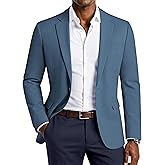 PJ PAUL JONES Men's Lightweight Sport Coat Casual Blazer Slim Suit Jacket | One Button Blazer, Breathable Sportcoat, Machine Wash, Anti Wrinkle, Mens Suit Jacket Casual Business Daily Party Prom