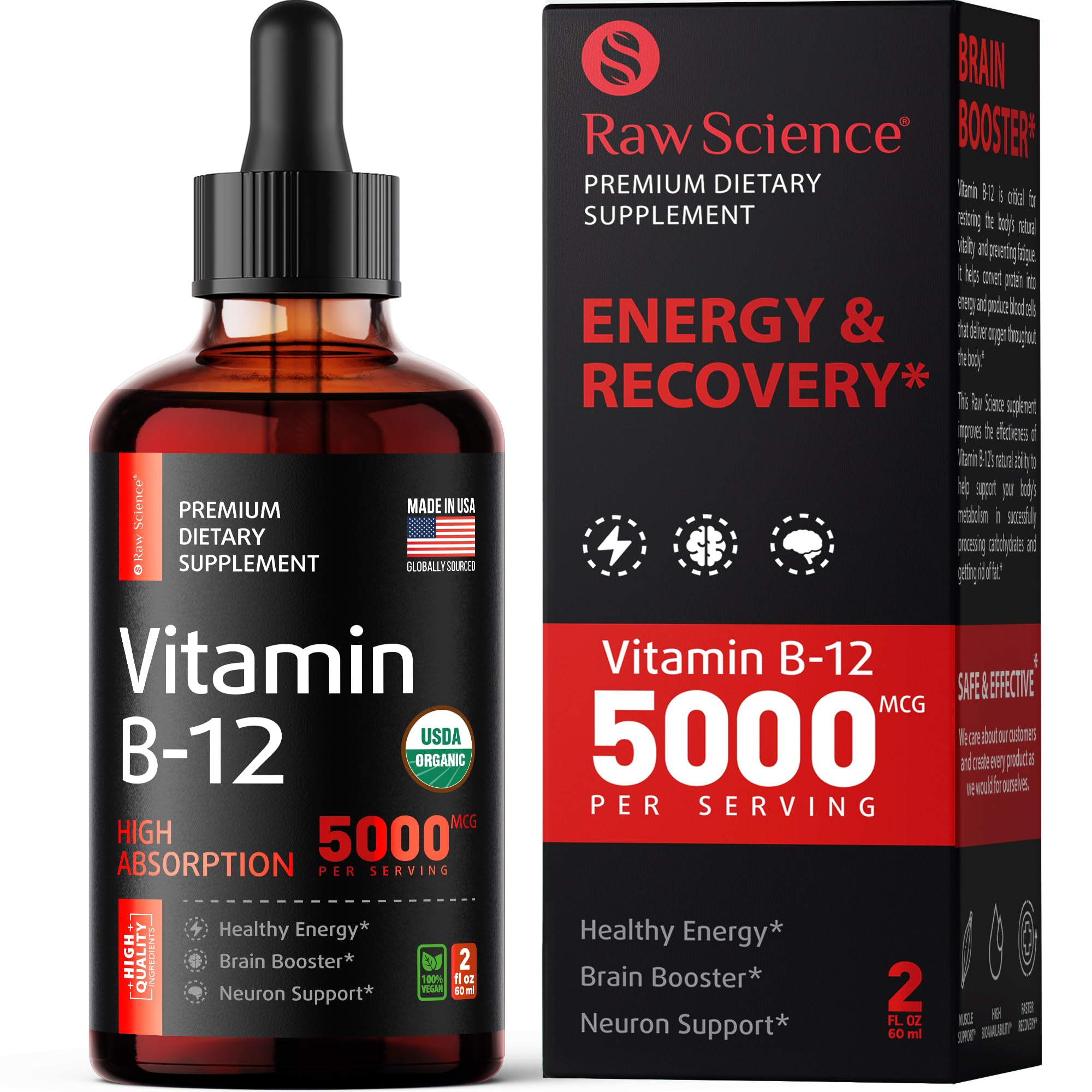 Vitamin B12 5000 mcg Liquid Drops