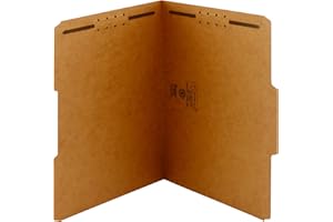 Smead Fastener File Folder, 2 Fasteners, Reinforced 1/3-Cut Tab, Letter Size, Kraft, 21 per Box (14839)