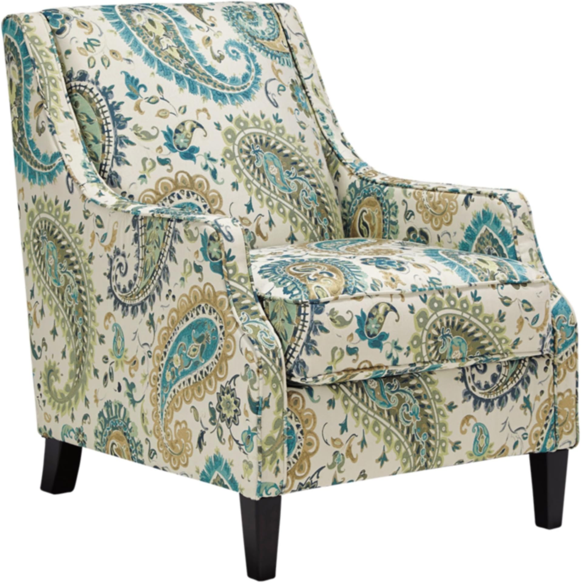 Benchcraft - Lochian Casual Paisley Accent Chair - Jade