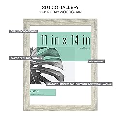MCS Studio Gallery 11x14 Picture Frame Gray
