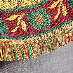 JIABOLANG Red Sunflower Throw Blanket with Fringe