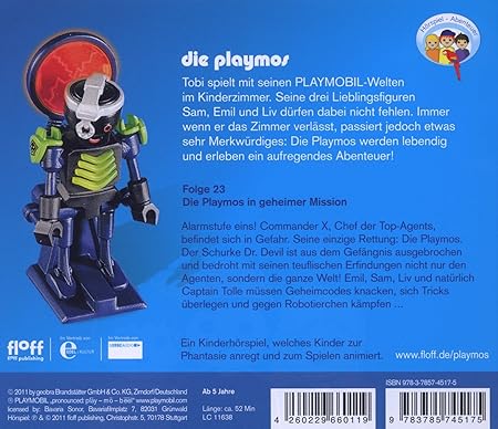 Die Playmos Folge 23 In Geheimer Mission Das Original Playmobil Horspiel Simon X Rost Florian Fickel Amazon De Musik