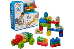 Goliath Jelly Blox Vrroom! Truck Kit | Includes 35 Blocks | Toddler & Preschool Building Blocks Kids Can Squeeze, Stretch, Sq