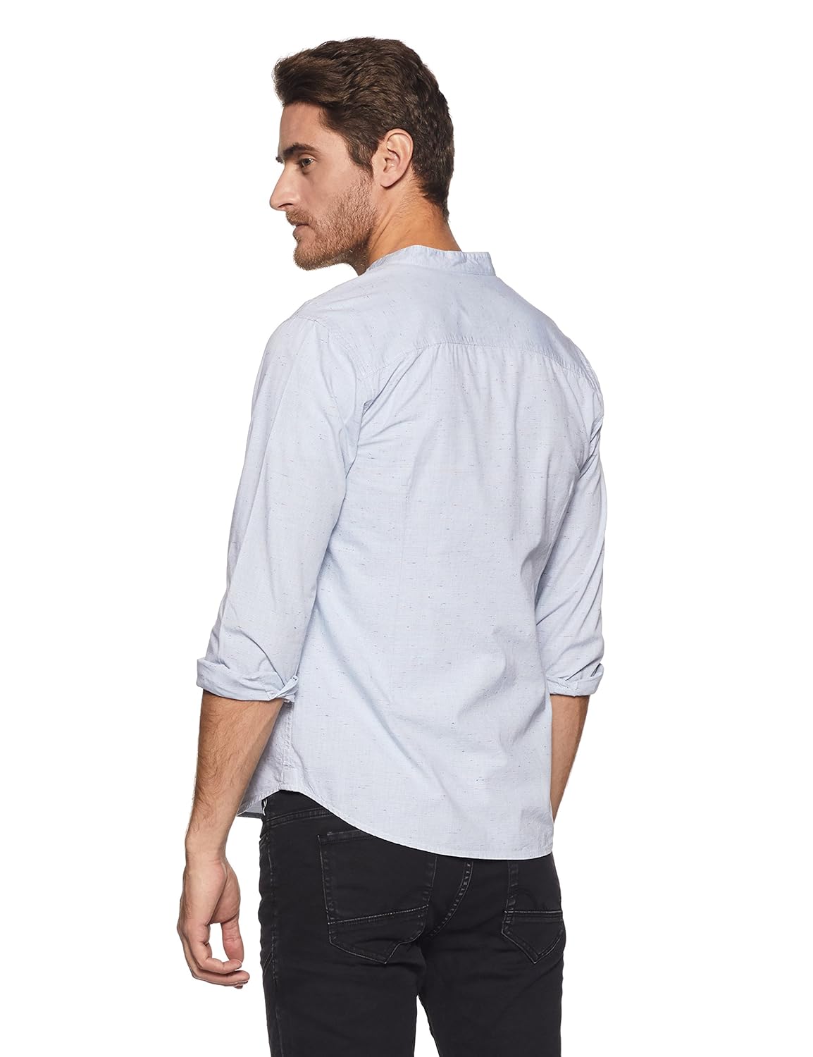 symbol amazon brand men's slim fit casual shirt