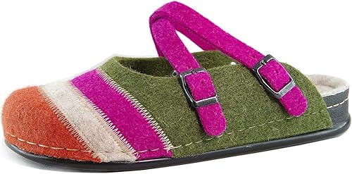 Amazon.com | DR. FEET Wool Felt Ladies Slippers | Slippers