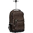 Rockland Melbourne Hardside Expandable Spinner Wheel Luggage, Leopard, One Size