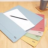 Elba A4+ Document Wallets 25 Pack Foolscap Folders Assorted Colours view 6