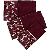 Popular Bath 780154 Aubury, Towel Set, Burgundy