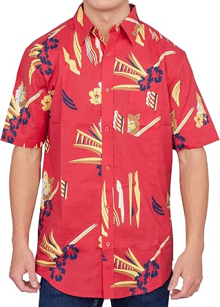 Scarface Tony Montana Hawaiian Adult Costume Button Up Shirt : Clothing,  Shoes \u0026 Jewelry