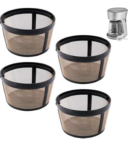 Amazon.com: 2 Pack Reusable Coffee Filters, 4-5 Cup Nylon Mesh Filter Basket  with Handle Compatible with Mr. Coffee Makers and Brewers, Easy to Clean:  Home & Kitchen