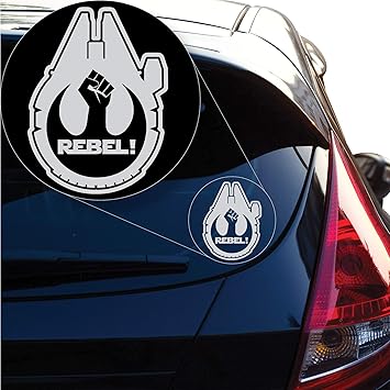 millennium falcon car decal
