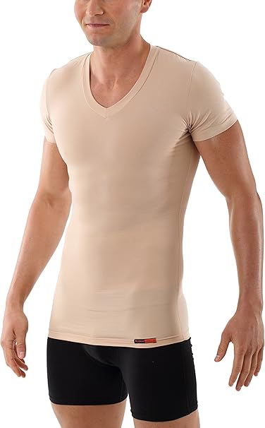 camiseta interior hombre cuello pico