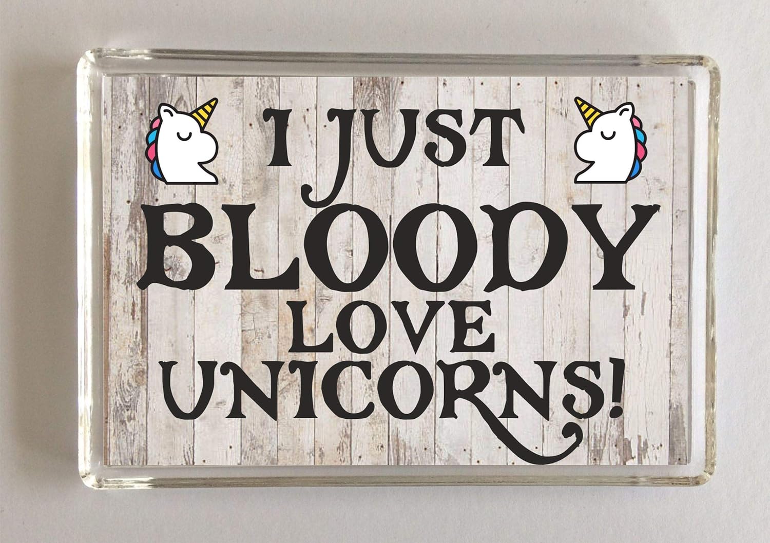 Clares Cosmetics I Just Bloody Love Unicorns, imán para Nevera ...