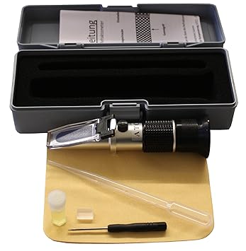 Germerott Bienentechnik Honig Refraktometer mit der Auflösung 0,1% und ATC (Automatische Temperatur Kompensierung) Zum Messen