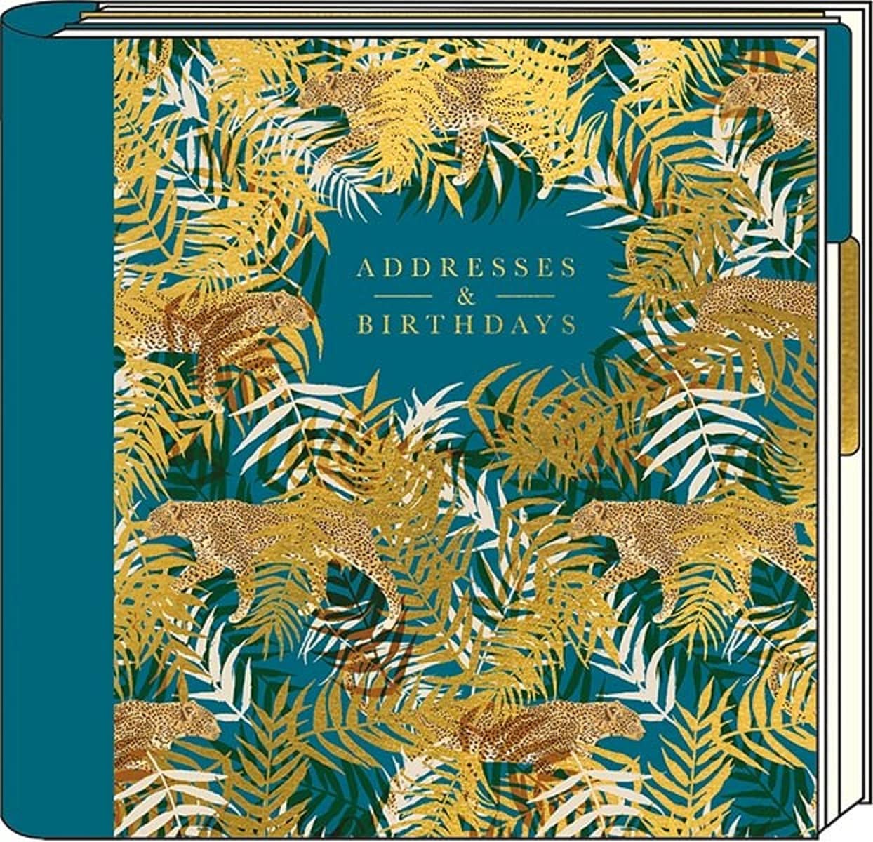 Leopards and Palms Address and Birthday Book