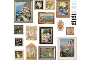 15 Pack Vintage Picture Frames for Wall or Tabletop Display Ornate Vintage Frames Gallery Wall Frame Set Vintage Wall Art for
