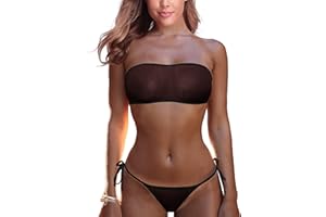 LAMORTY Sheer Micro Bikini Extreme See Through Mini Bikinis Swimsuit Exotic G String Mesh Bathing Suit Sexy Slutty Swimsuits