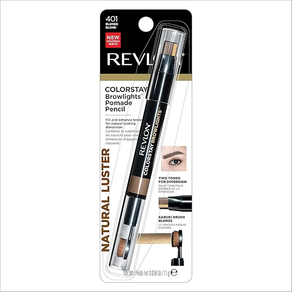 REVLON COLORSTAY BROWLIGHTS PENCIL, EYEBROW PENCIL & BROW HIGHLIGHTER, BLONDE, 0.038 OZ