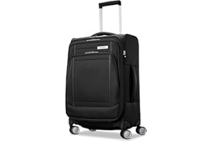 Samsonite UpLIFT Lightweight Softside Carry-On Luggage with Spinner Wheels - Expandable - Airline-Approved, Polyester Soft Suitcase for Ultra Light Travel - Black