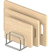 KORRTFID Cutting Board Organizer Stand Holder,304 Stainless Steel Chopping Board Holder,Pot Pan Lid Holder Rack kitchen Shelf Bakeware,Cookie Sheets Organizer (1.0 Inch Width Slots)