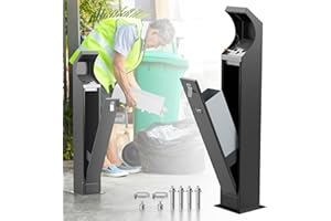 Outdoor Ashtray, Cendrier Extérieur, Cigarette Disposal Outdoor,Standing Cigarette Bin, Smokers Outpost for Use Outside of Co