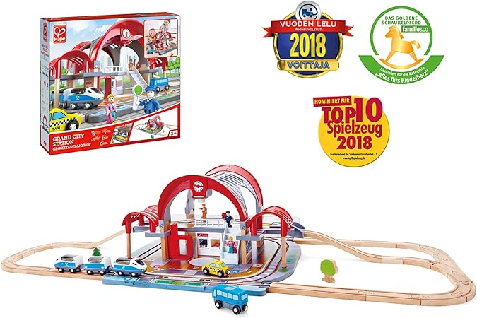 Hape Grand City Station Railway Playset 