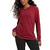 ODODOS Women's Stretch Fleece Hoodies– Ultra-Soft Cozy Warm Essential Pullover Long Sleeve Top Hooded Sweatshirts