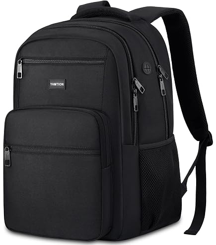 YAMTION Backpack for Men and Women,School Backpack for Teenager,15.6 inch Laptop Bookbag with USB Charging port for Business Work College Travel Trip : Electronics