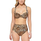Calvin Klein Womens High Waisted Ruched Classic Bikini Set