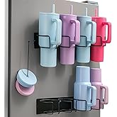 Vane Oak Stanley Cup Holder Magnetic - Tumblers Organizer Stanley Cup Accessories for Refrigerator, Water Bottle Organizer for Stanley 40 30 oz with Handle