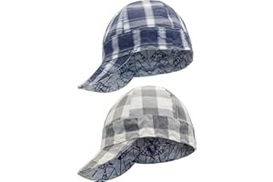 BOCOMAL Welding Cap Flame Resistant CAT2 Midweight Printed 6 Pannel Welder Caps-2 Pack