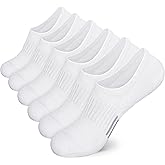 Airacker No Show Socks Womens Athletic Cushioned Low Cut Sports Running Ankle Socks for Women 6 Pairs
