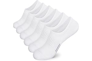 Airacker No Show Socks Womens Athletic Cushioned Low Cut Sports Running Ankle Socks for Women 6 Pairs
